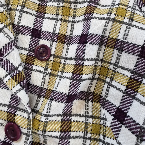 Pendleton Vintage Plaid Double-Breasted Skirt Suit Wool Plus Size 14 18 - Picture 3 of 8